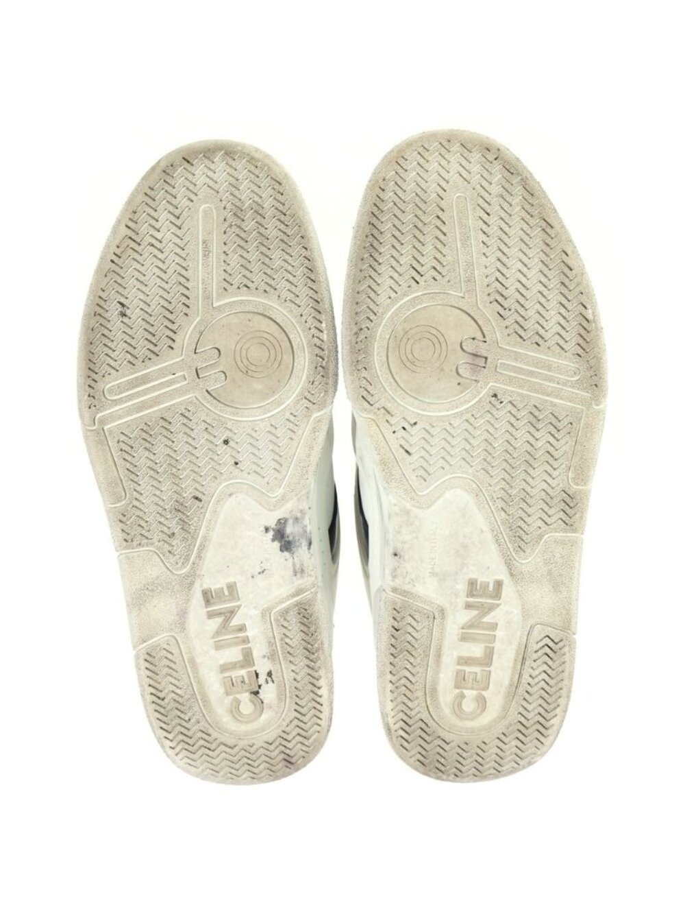Celine Leather Lace Up Sneakers White Black - Picture 5 of 6
